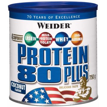 Pulbere proteica mix 4sort 80+ cocos 750g - WEIDER