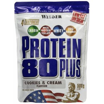 Pulbere proteica mix 4sort 80+ cookie 500g - WEIDER