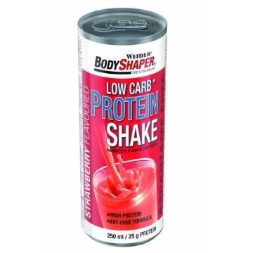 Shake proteic Low Carb capsuni 250ml - BODY SHAPER