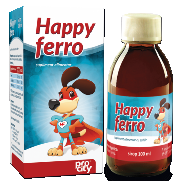 Sirop Happy Ferro copii +1an Alinan 100ml - FITERMAN