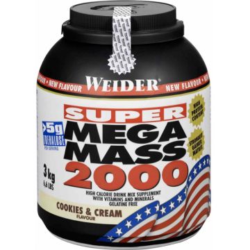 Super mega mass 2000 cookies cream 3kg - WEIDER