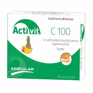 Vitamina C 100mg exotic Activit 18cp - AESCULAP