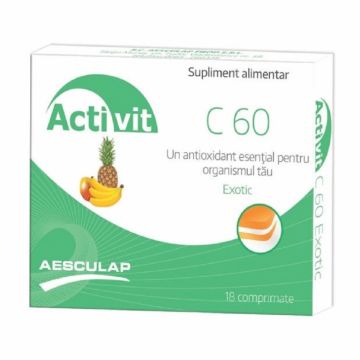 Vitamina C 60mg exotic Activit 18cp - AESCULAP