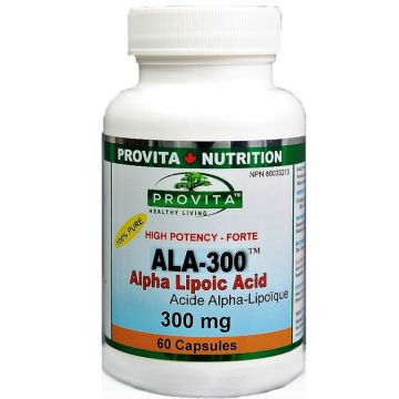 ALA 300 acid alfa lipoic 300mg 60cps - PROVITA NUTRITION