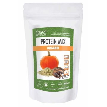 Pulbere proteica mix vegan cacao raw eco 200g - DRAGON SUPERFOODS