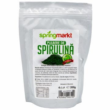 Pulbere spirulina 200g - SPRINGMARKT