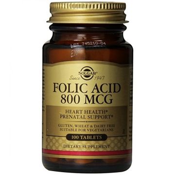 Acid folic 800mcg 100cps - SOLGAR