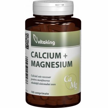 Calciu magneziu 500/250mg 100cp - VITAKING