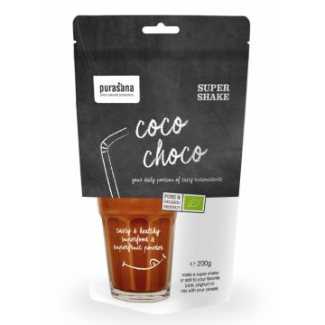 Pulbere shake antioxidanti Coco Choco 200g - PURASANA