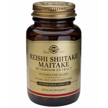 Reishi shiitake maitake 50cps - SOLGAR