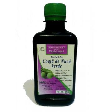 Tinctura nuca verde coaja 200ml - NATURA PLANT IF