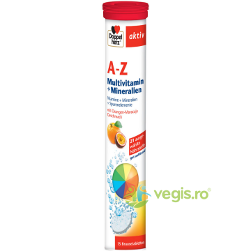 A-Z Multivitamine + Minerale Aktiv 15cpr efervescente