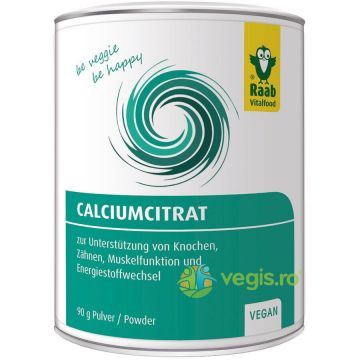 Citrat de Calciu Pulbere Vegana 90g