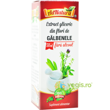 Extract Gliceric de Galbenele fara Alcool 50ml