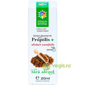Extract Glicerinat de Propolis + Uleiuri Esentiale Spray 20ml
