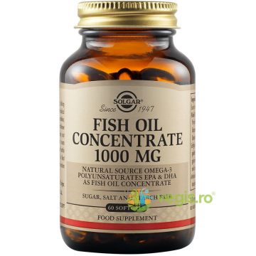 Fish Oil Concentrate (Ulei de Peste Concentrat) 1000mg 60cps moi