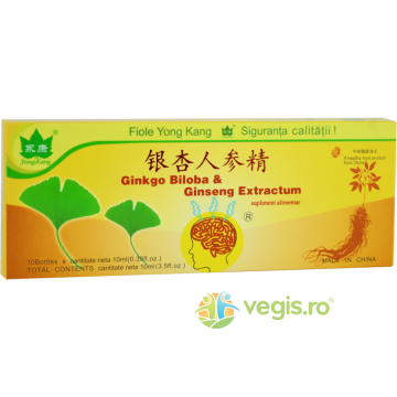 Ginkgo Biloba + Ginseng 10fiole*10ml