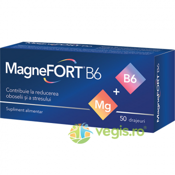 Magnefort B6 (Magneziu + Vitamina B6) 50drj