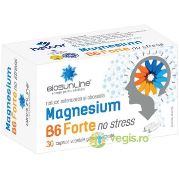 Magnesium B6 Forte No Stress 30cps gastrorezistente