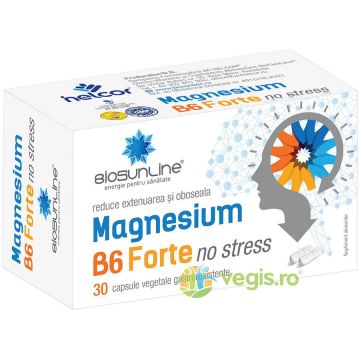 Magnesium B6 Forte No Stress 30cps gastrorezistente