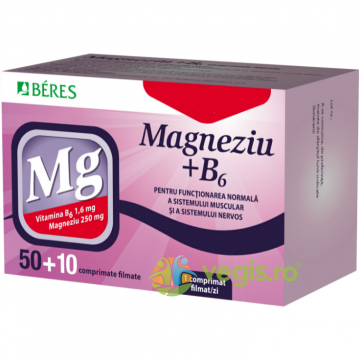 Magneziu + B6 50cpr+10cpr
