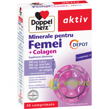 Minerale pentru Femei + Colagen Depot Aktiv 30cpr