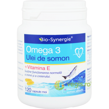 Omega 3 Ulei de Somon + Vitamina E 120cps moi