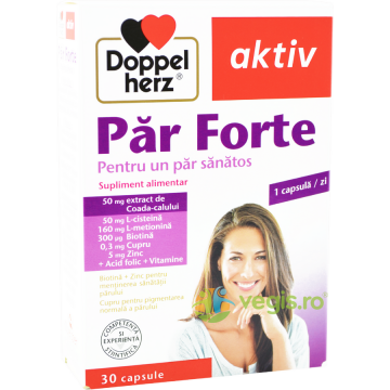 Par Forte cu Biotina, Zinc si Cupru Aktiv 30cps