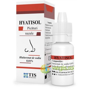 Picaturi Nazale cu Acid Hialuronic Hyatisol 10ml