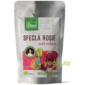 Sfecla Rosie Pulbere Ecologica/Bio 125g