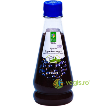 Sirop de Coacaze Negre cu Stevie Presat la Rece 250ml