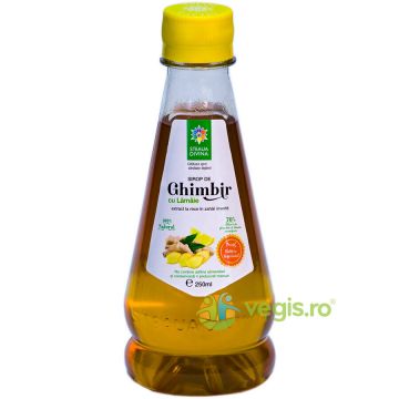 Sirop de Ghimbir cu Lamaie Presat la Rece 250ml Sirop de Ghimbir cu Lamaie Presat la Rece 250ml