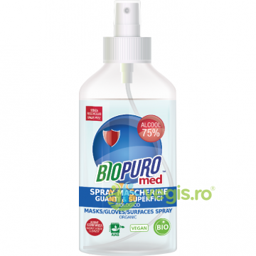 Spray Igienizant pentru Masca, Manusi si Suprafete Ecologic/Bio 250ml