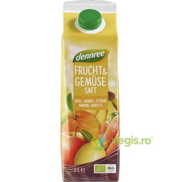 Suc Galben de Fructe si Legume Ecologic/Bio 1L
