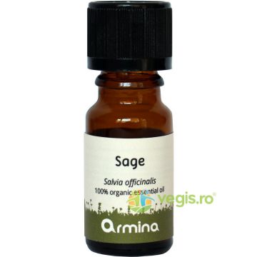 Ulei Esential de Salvie (Salvia Officinalis) Ecologic/Bio 10ml