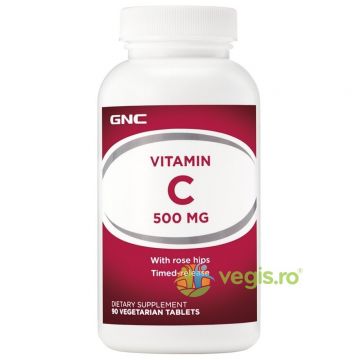 Vitamina C 500mg cu Extract de Macese 90tb vegetale cu eliberare prelungita