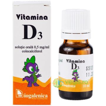Vitamina D3 Solutie Orala 10ml