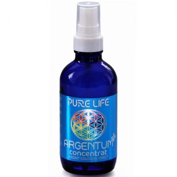 Argint coloidal 25ppm Argentum+ concentrat pulverizator 120ml - PURE LIFE