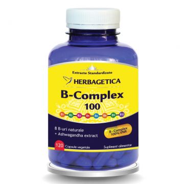 B complex 100mg 120cps - HERBAGETICA