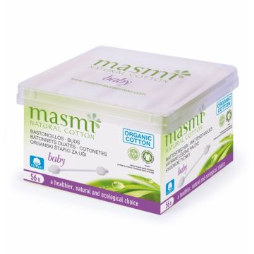 Betisoare urechi bumbac organic bebe 56b - MASMI