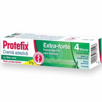 Crema adeziva proteza dentara aloe vera Extra Forte 40ml - PROTEFIX