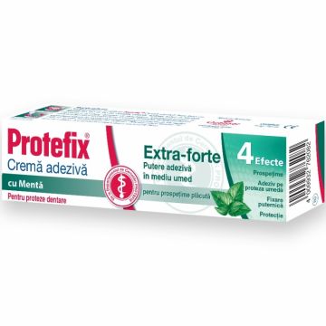 Crema adeziva proteza dentara menta Extra Forte 40ml - PROTEFIX