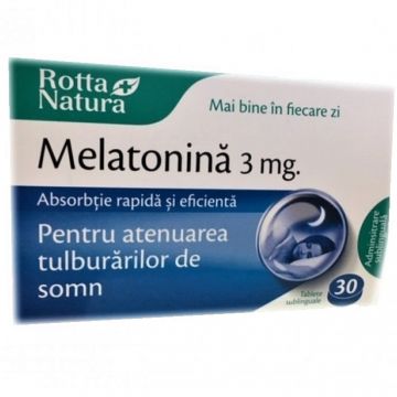 Melatonina 3mg 30cp - ROTTA NATURA