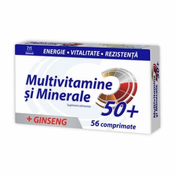 Multivitamine minerale ginseng 50+ 56cp - NATUR PRODUKT