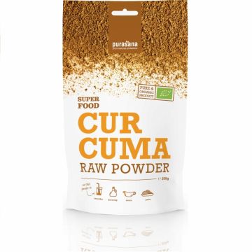 Pulbere curcuma raw bio 200g - PURASANA