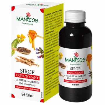 Sirop expectorant lemn dulce cuisoare miere 200ml - MANICOS