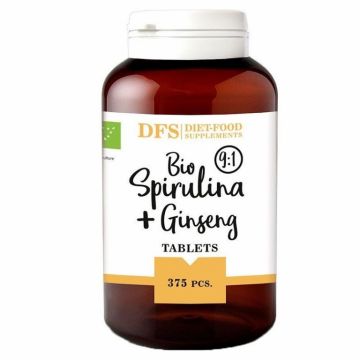 Spirulina ginseng 400mg bio 375cp - DIET FOOD