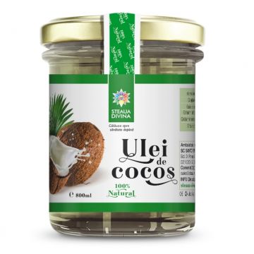 Ulei cocos natur 800ml - SANTO RAPHAEL