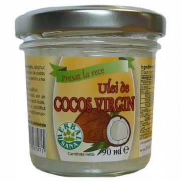 Ulei cocos virgin 90ml - HERBAL SANA
