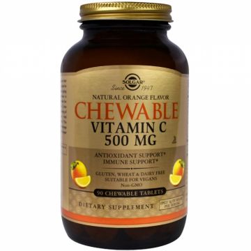 Vitamina C 500mg portocale masticabile 90cp - SOLGAR